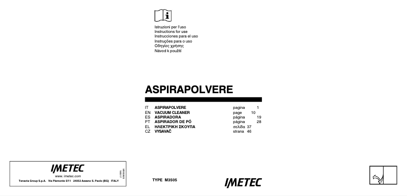 Imagen de la primera página del manual del dispositivo Ecoextreme Pro++ C2-100
