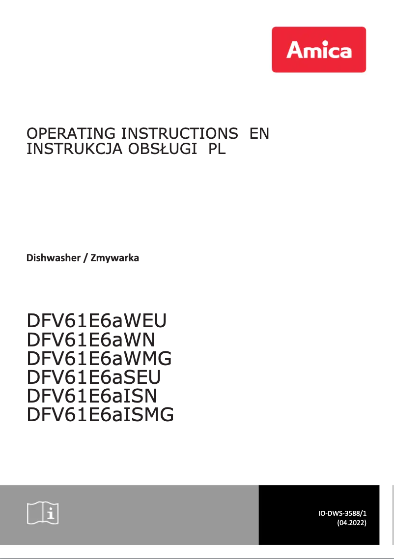 Imagen de la primera página del manual del dispositivo DFV61E6aSEU