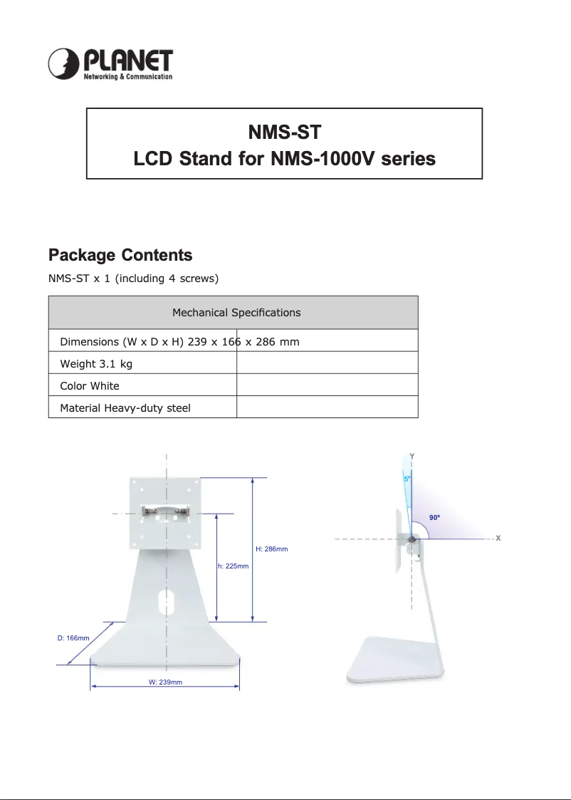 Imagen de la primera página del manual del dispositivo NMS-ST