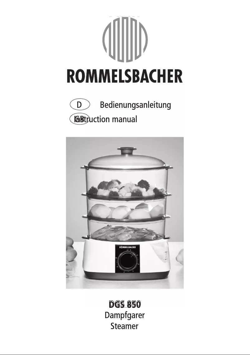 Imagen de la primera página del manual del dispositivo DGS 850