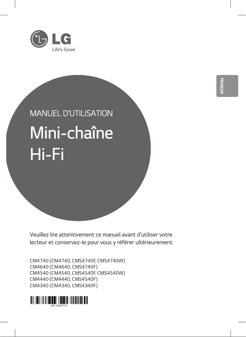 Imagen de la primera página del manual del dispositivo CM4540