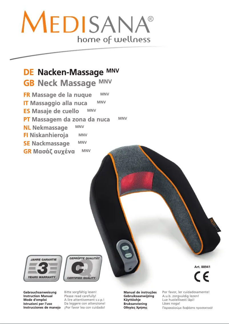 Imagen de la primera página del manual del dispositivo MNV