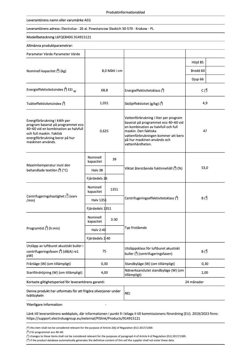 Imagen de la primera página del manual del dispositivo 6000 ProSense Autodose L6FQE840G