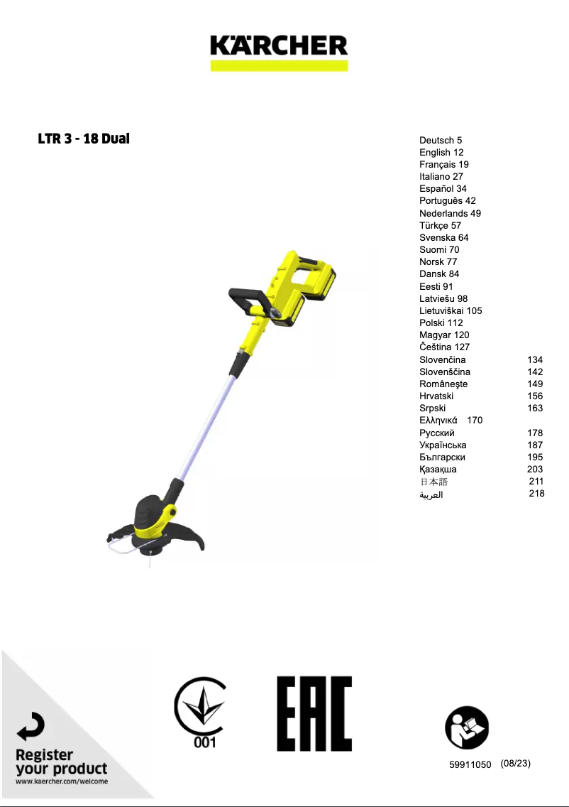 Imagen de la primera página del manual del dispositivo LTR 3-18 Dual