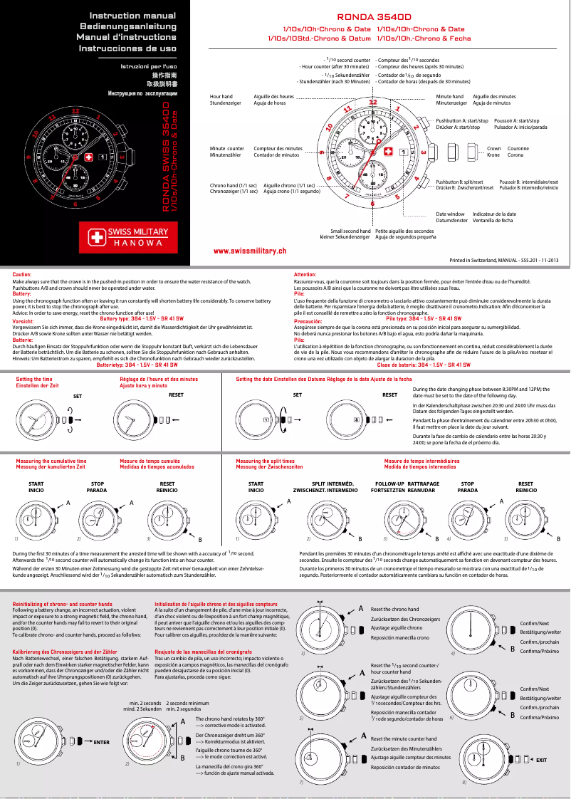 Imagen de la primera página del manual del dispositivo Platoon Chrono Night Vision