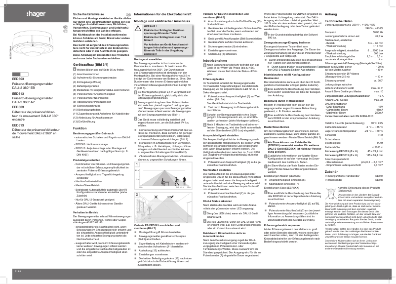 Imagen de la primera página del manual del dispositivo EED503