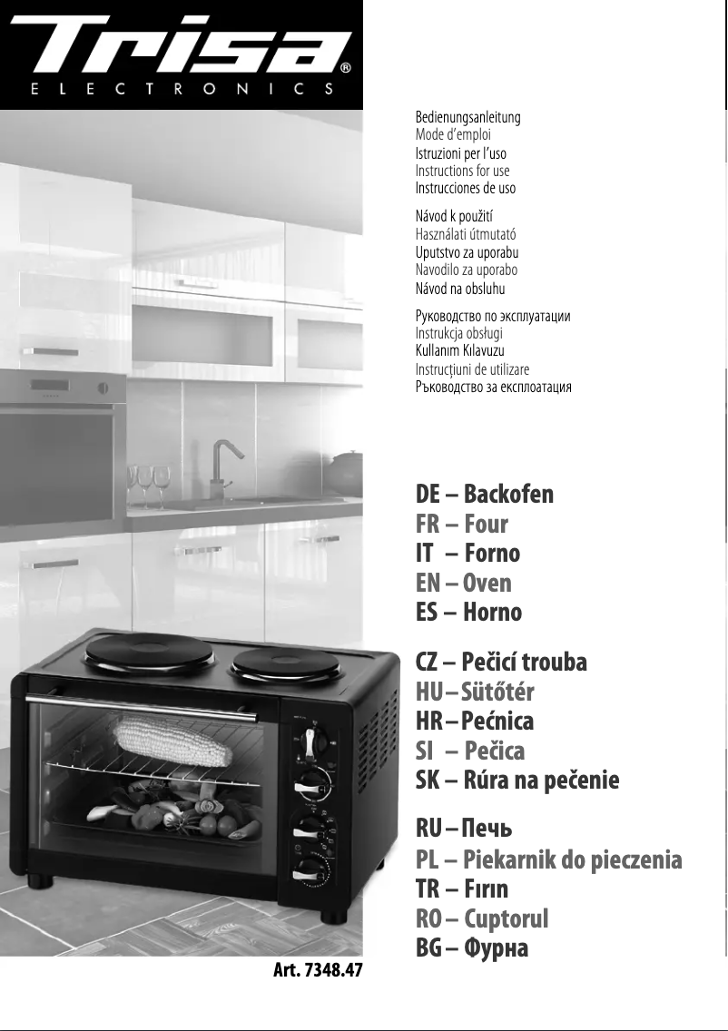Página 1 del manual Manual de usuario Trisa Bake&Cook 7348.47