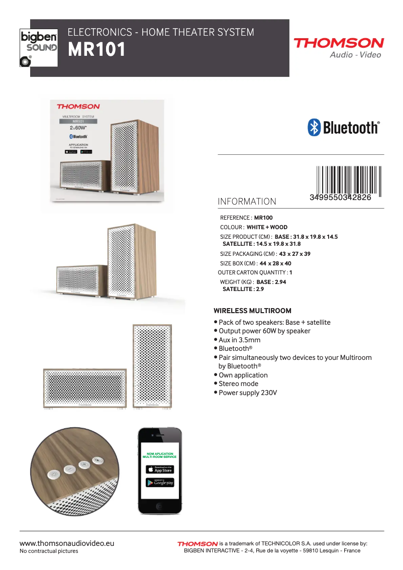 Imagen de la primera página del manual del dispositivo MR101