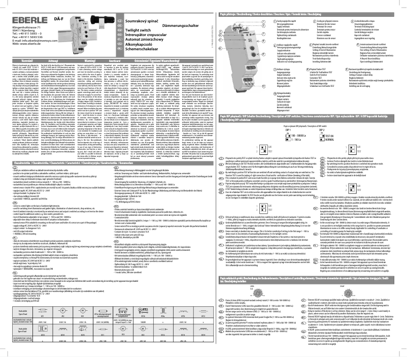 Página 1 del manual Manual de usuario Eberle DA-F 56519