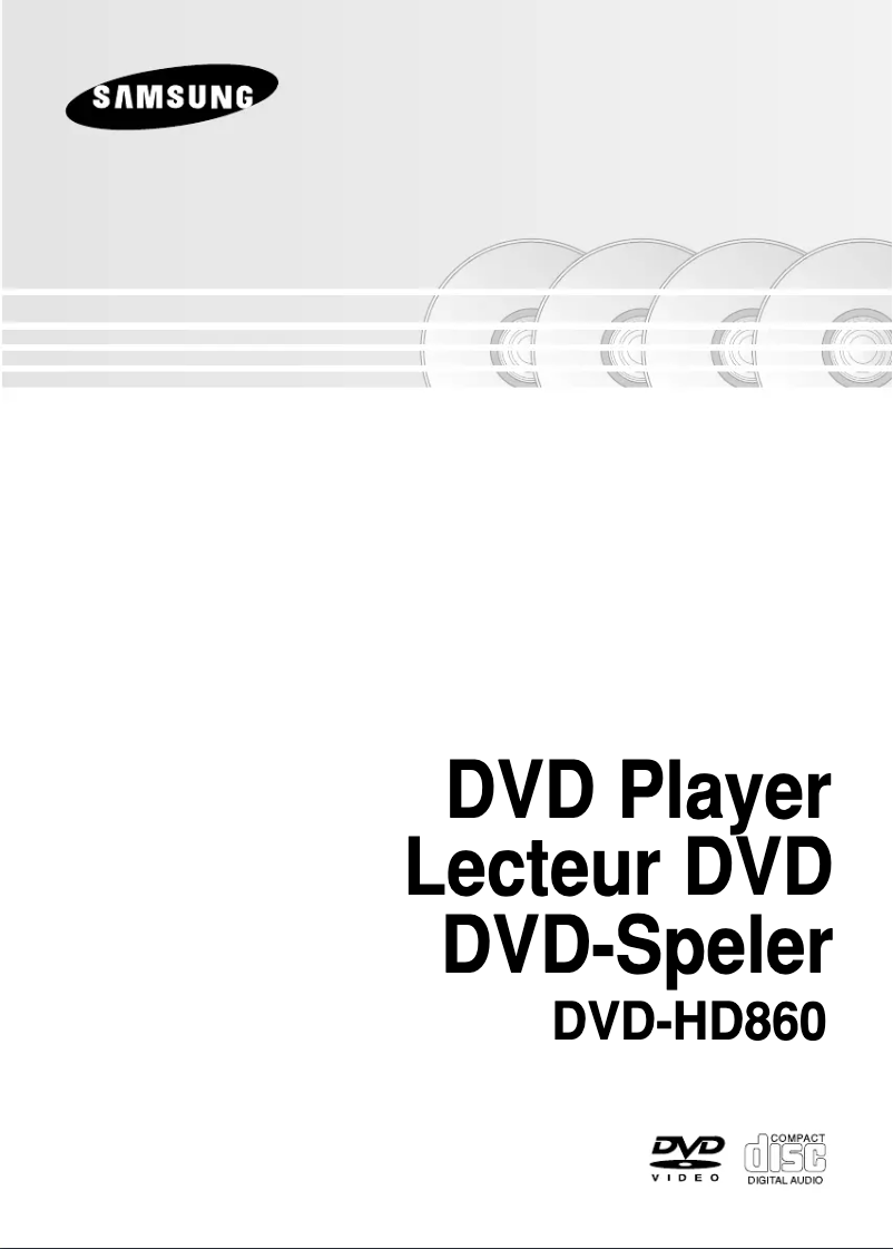 Imagen de la primera página del manual del dispositivo DVD-HD860