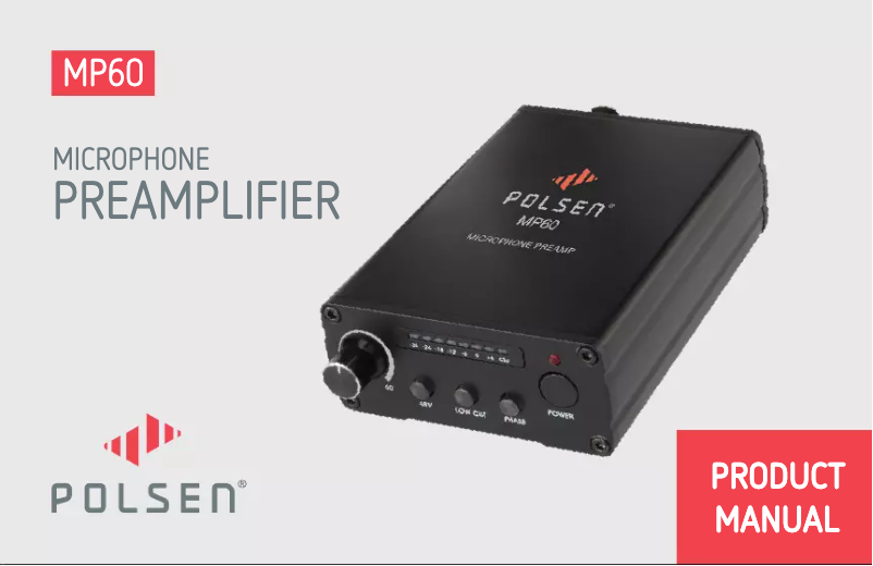 Imagen de la primera página del manual del dispositivo MP60