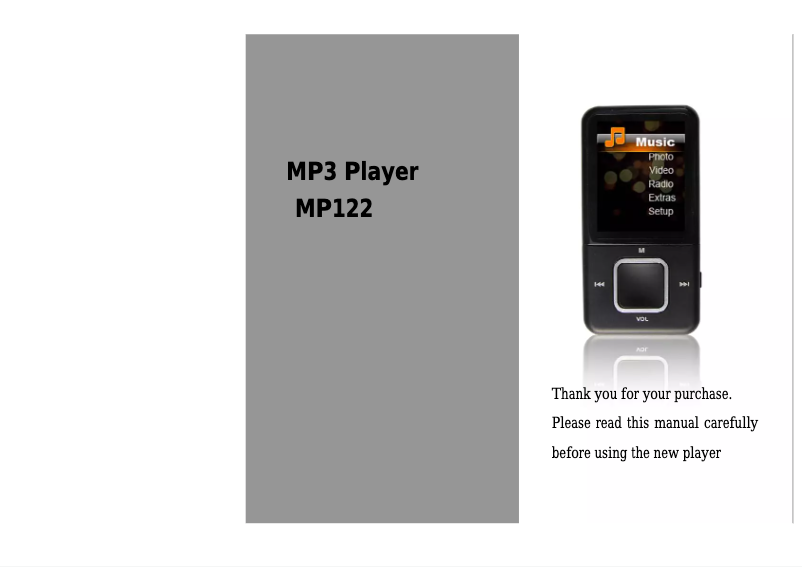 Página 1 del manual Manual de usuario Mpman MP122