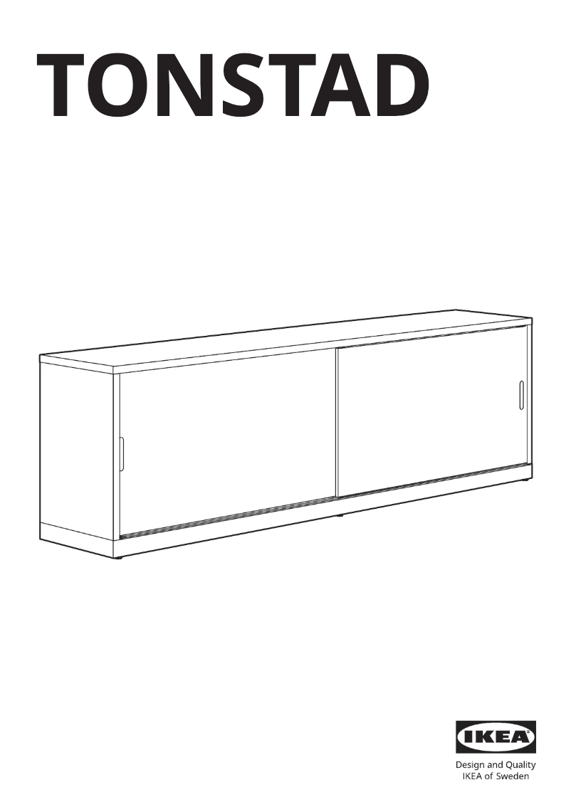 Página 1 del manual Manual de usuario Ikea TONSTAD 604.888.80