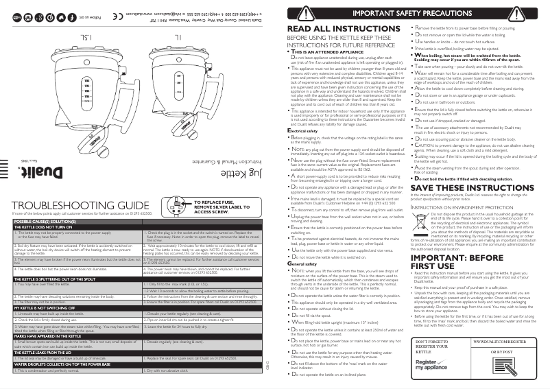 Imagen de la primera página del manual del dispositivo 72400