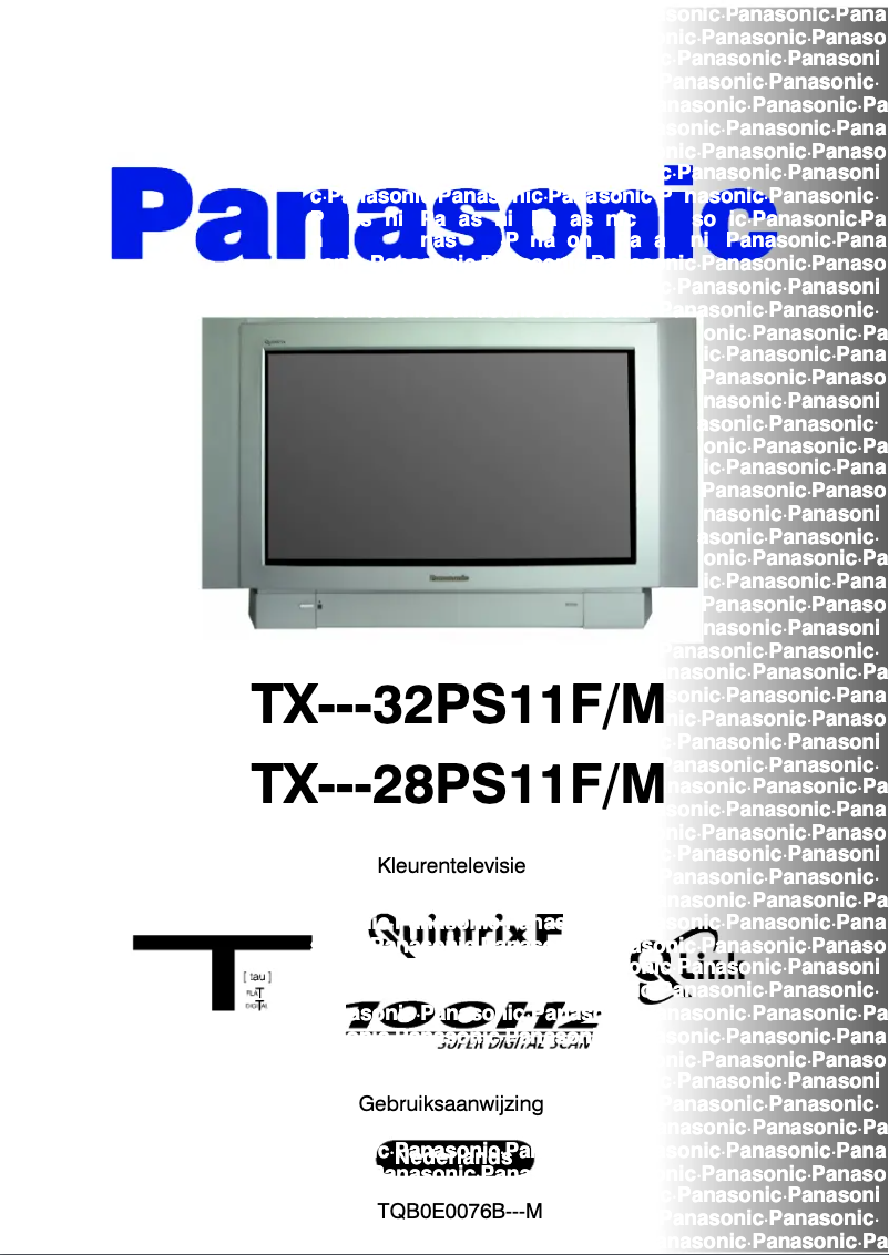 Página 1 del manual Manual de usuario Panasonic TX-32PS11FM