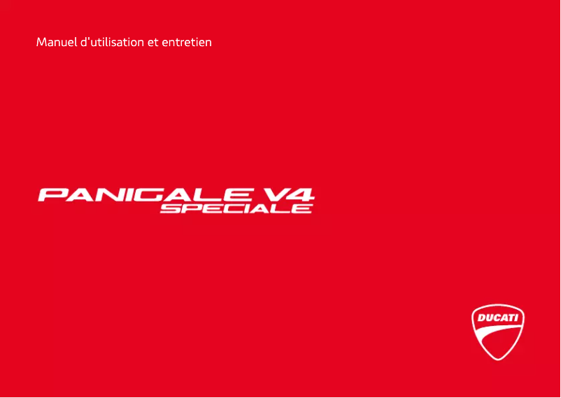 Imagen de la primera página del manual del dispositivo Panigale V4 Speciale (2019)