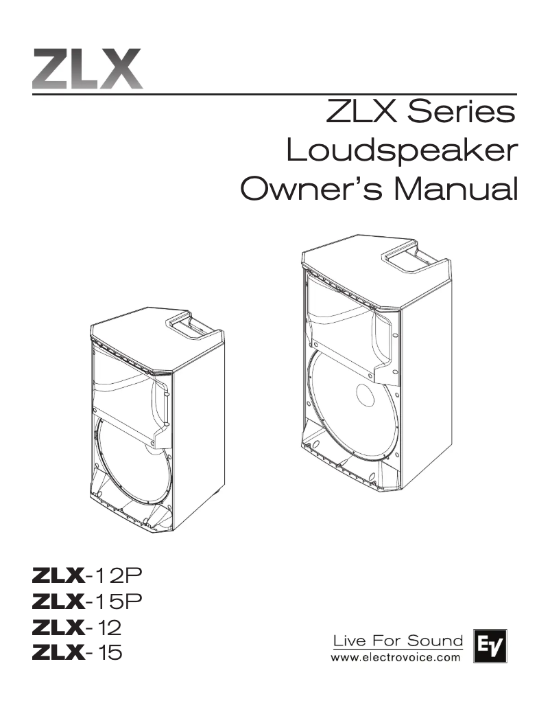 Imagen de la primera página del manual del dispositivo ZLX-12