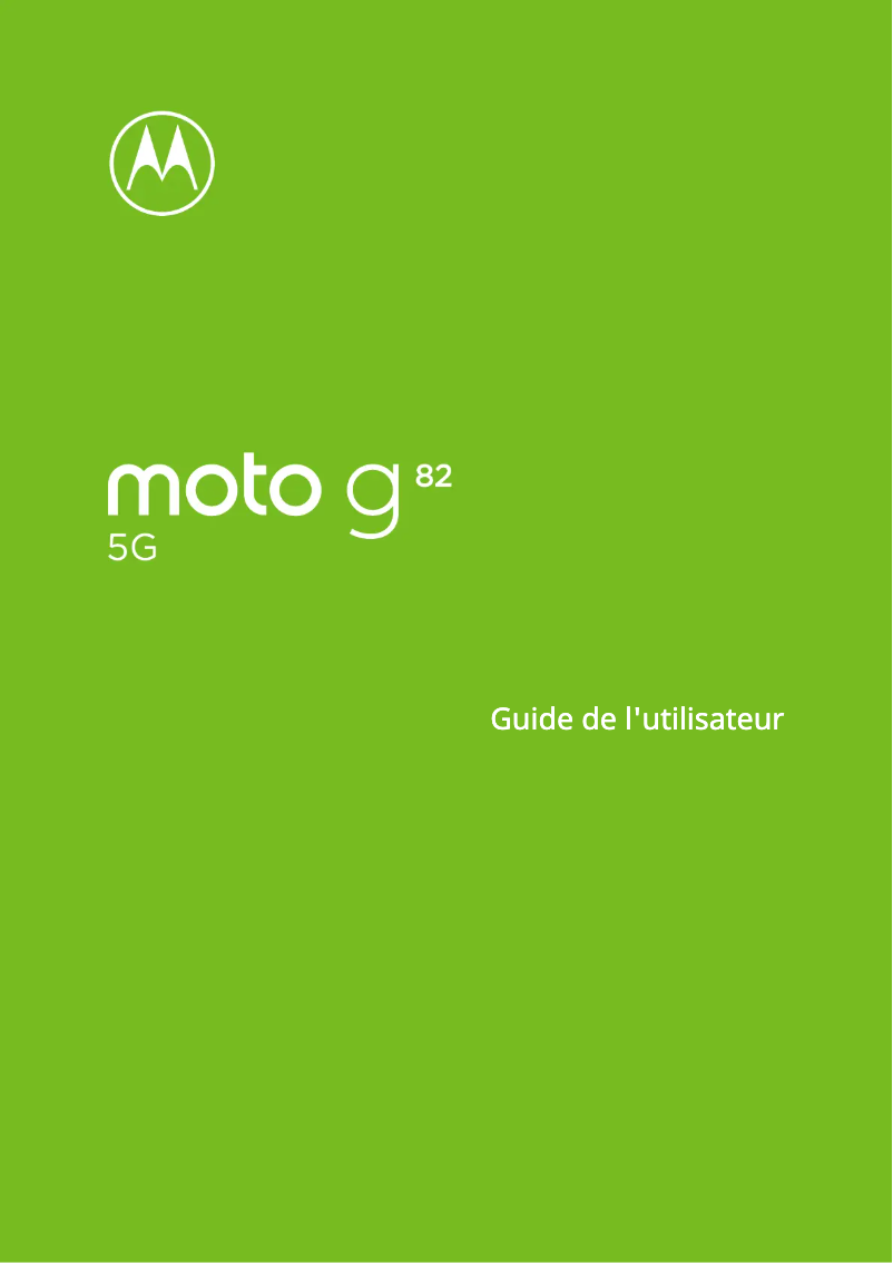 Página 1 del manual Manual de usuario Motorola Moto G82 5G