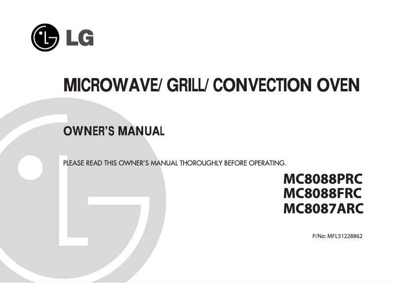 Página 1 del manual Manual de usuario LG MC8088PRC
