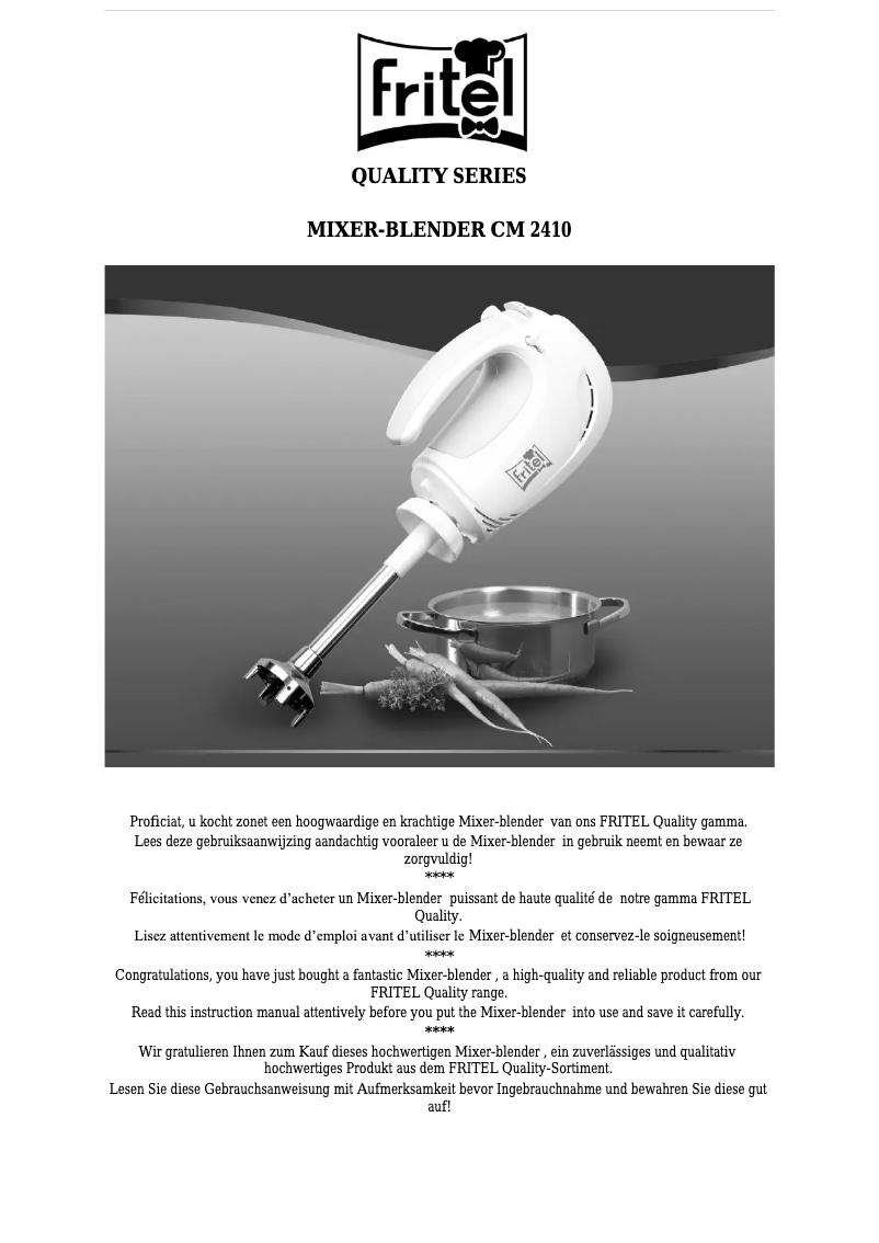 Página 1 del manual Manual de usuario Fritel CM 2410