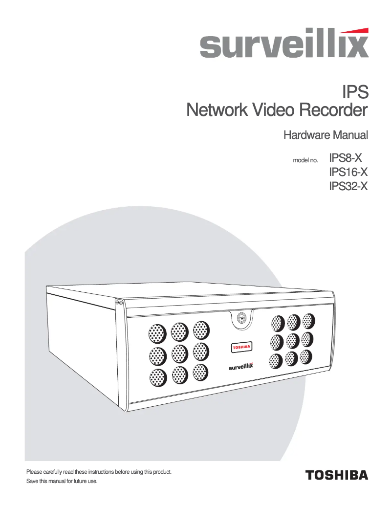 Página nº 1 - Manual de usuario Toshiba IPS32-1T