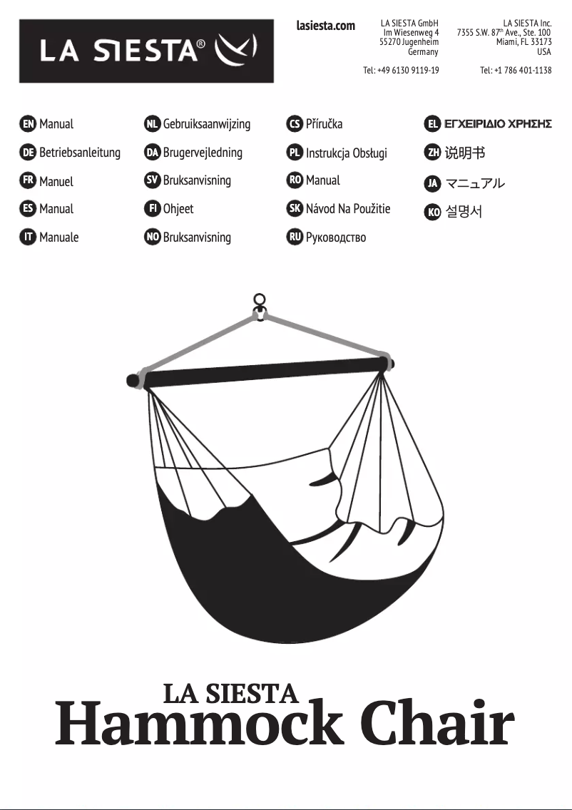 Página 1 del manual Manual de usuario La Siesta DOMINGO