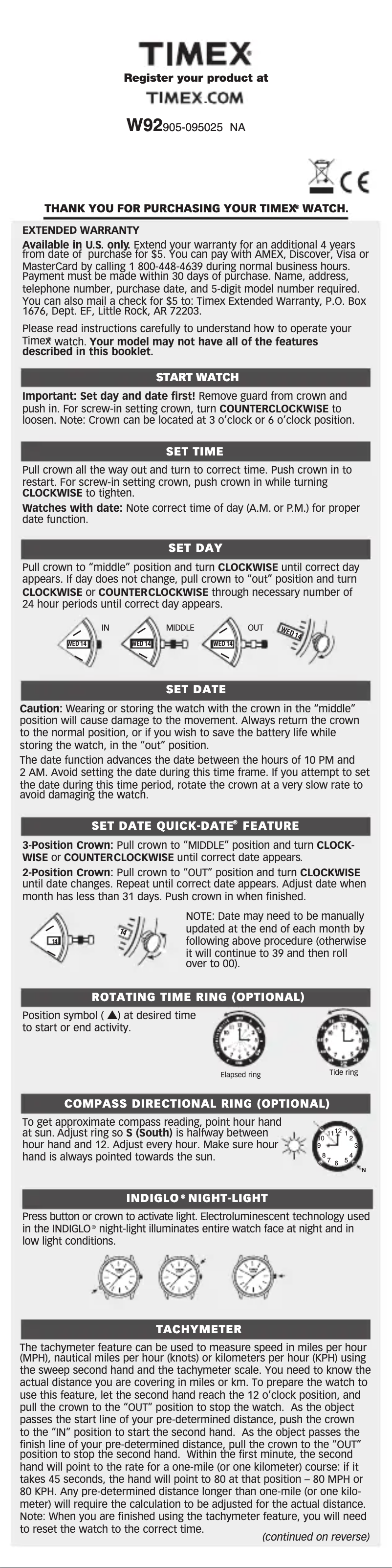 Imagen de la primera página del manual del dispositivo Men's Sport T2P028