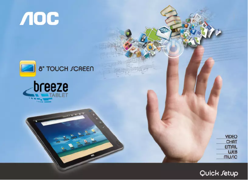 Imagen de la primera página del manual del dispositivo Breeze 8" MW-811