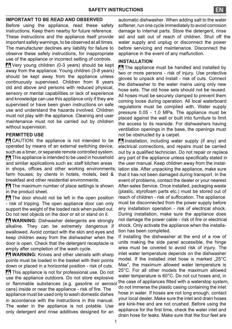 Imagen de la primera página del manual del dispositivo BIE 2B19