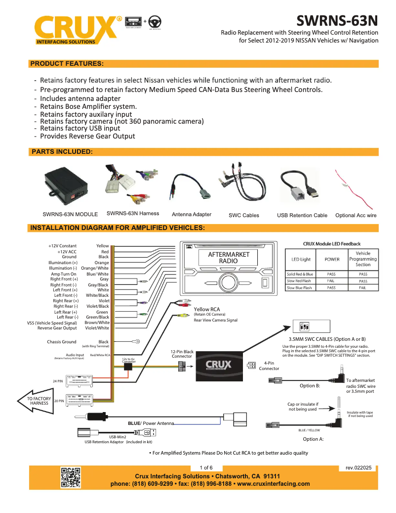 Imagen de la primera página del manual del dispositivo SWRNS-63N