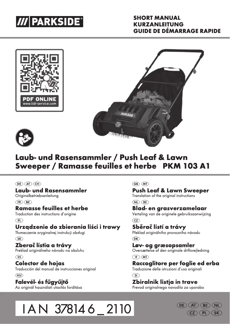 Página nº 1 - Manual de usuario Parkside IAN 378146