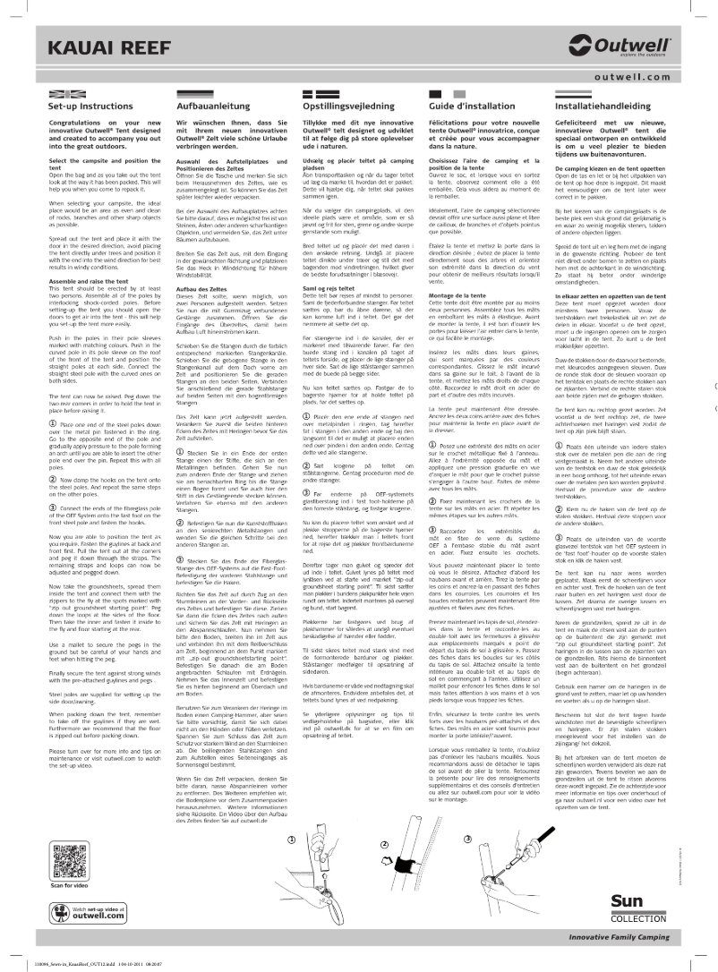 Imagen de la primera página del manual del dispositivo Sun Kauai Reef