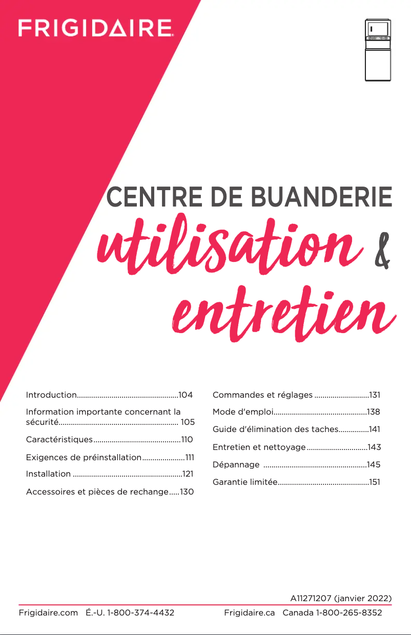 Imagen de la primera página del manual del dispositivo FLCG7522AW