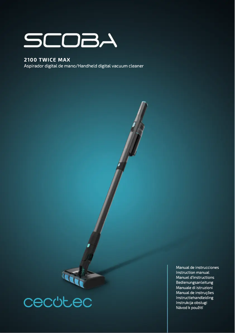 Página nº 1 - Manual de usuario Cecotec Scoba 2100 Twice Max