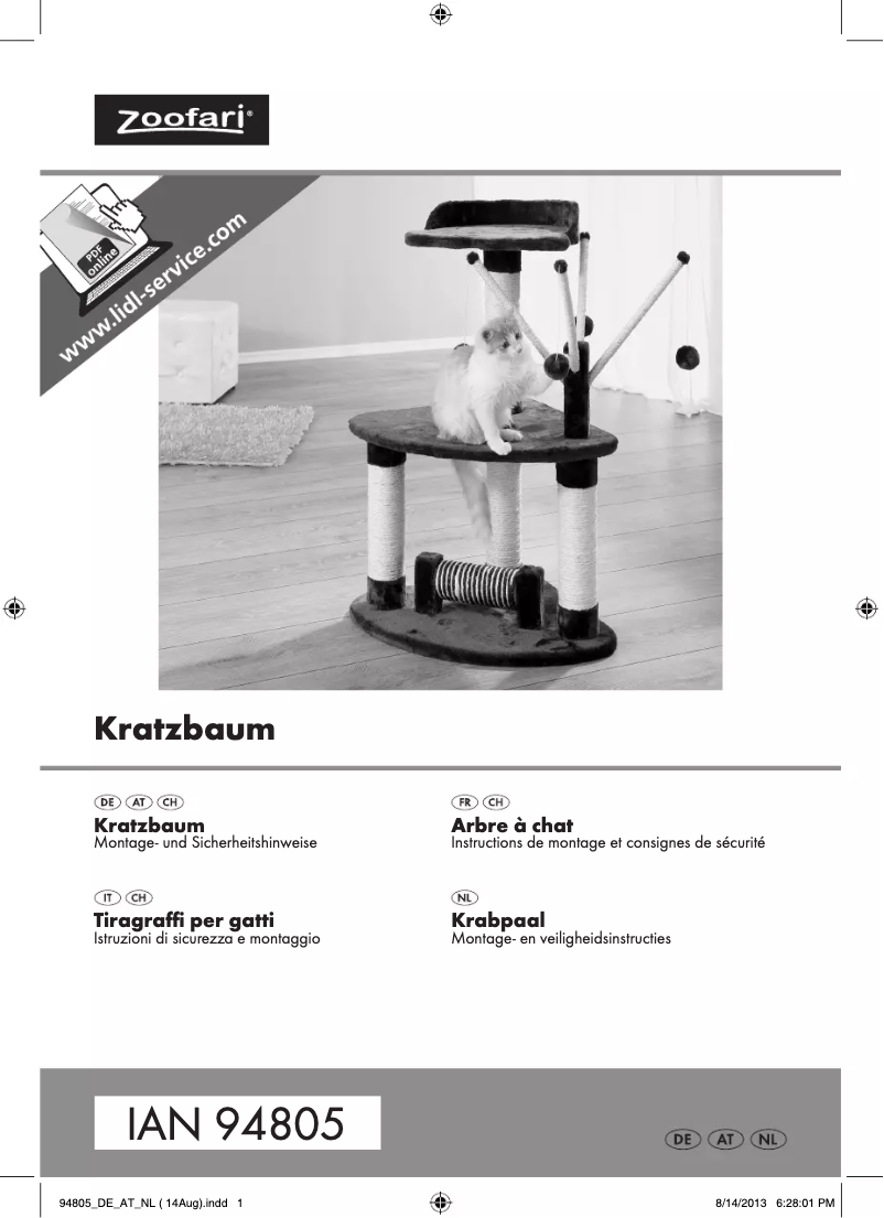 Imagen de la primera página del manual del dispositivo IAN 94805