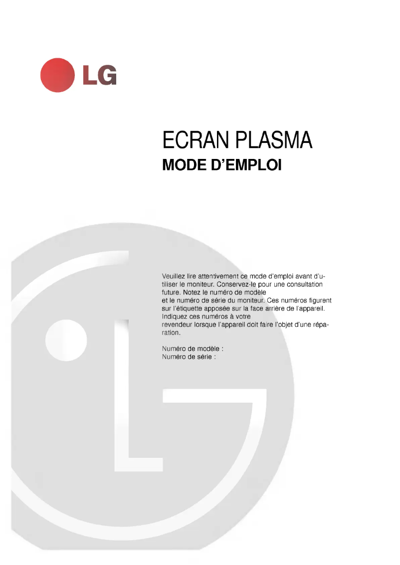 Imagen de la primera página del manual del dispositivo MZ-50PZ47V