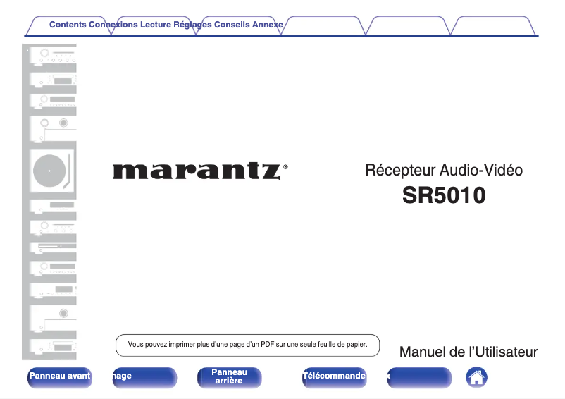 Página 1 del manual Manual de usuario Marantz SR5010