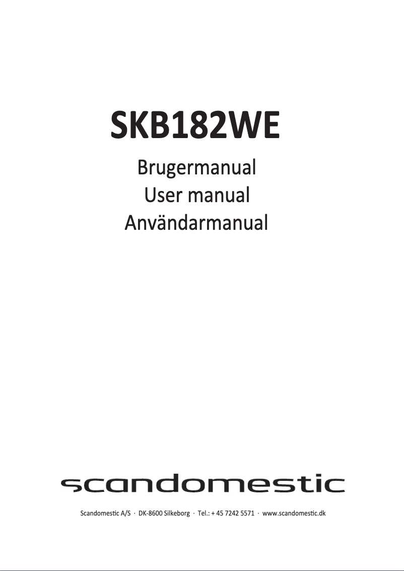 Imagen de la primera página del manual del dispositivo SKB182WE
