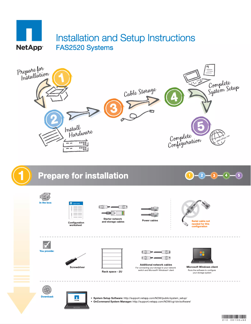 Página 1 del manual Manual de usuario NetApp FAS2520