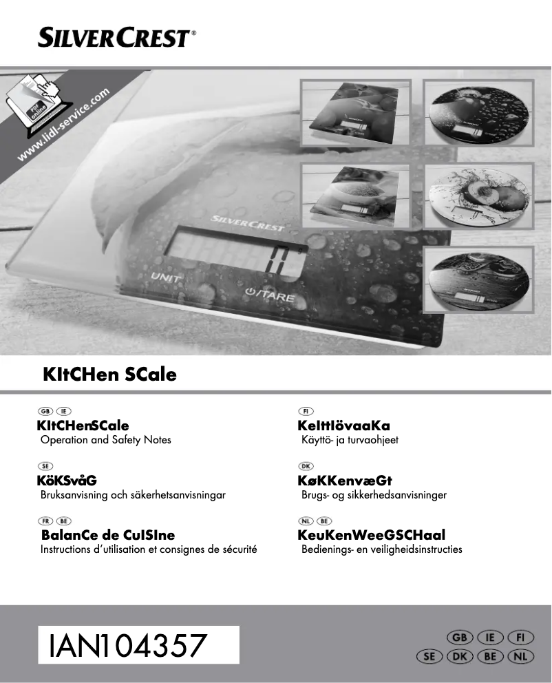 Imagen de la primera página del manual del dispositivo IAN 104357