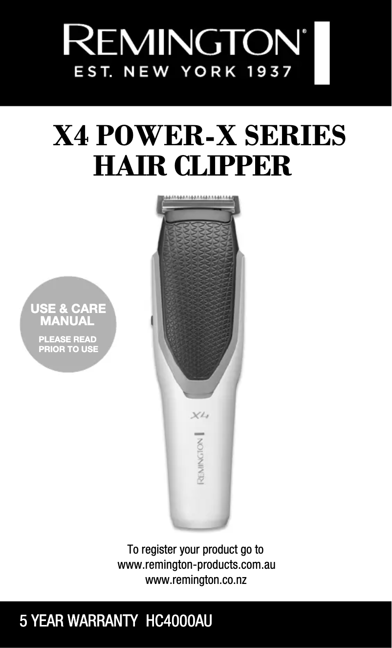 Imagen de la primera página del manual del dispositivo X4 Power-X Series HC4000AU