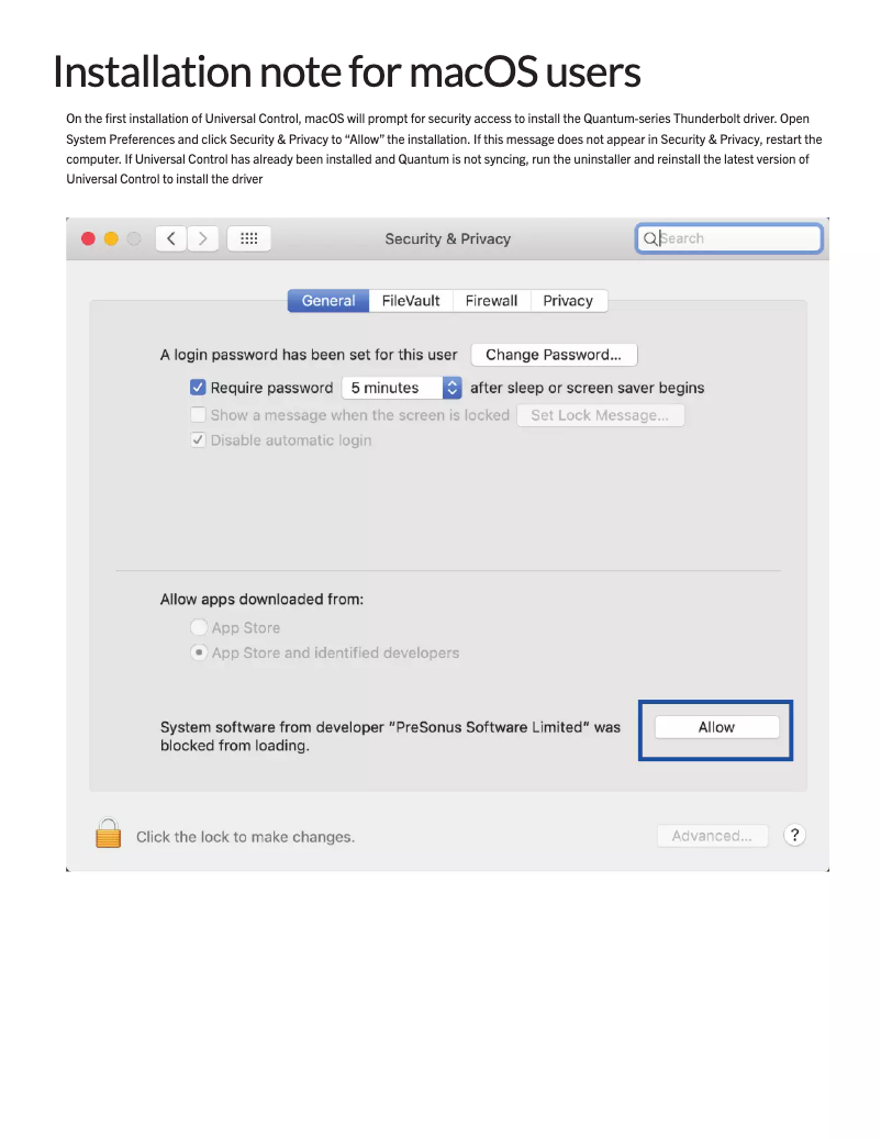 Página 1 del manual Guía de instalación PreSonus Quantum 2626