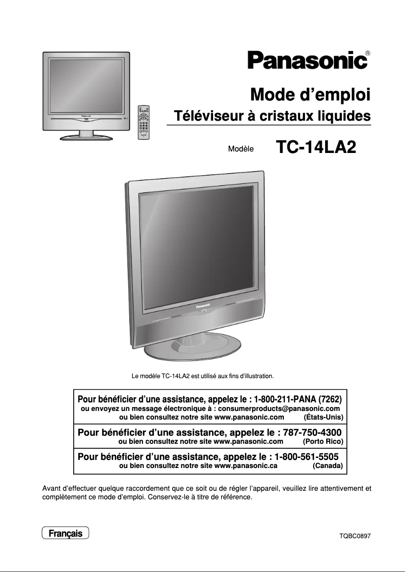 Imagen de la primera página del manual del dispositivo TC-14LA2D