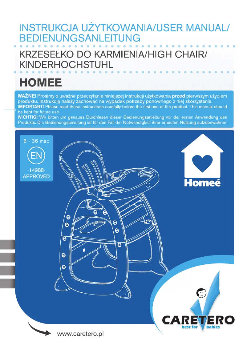 Página 1 del manual Manual de usuario Caretero Homee