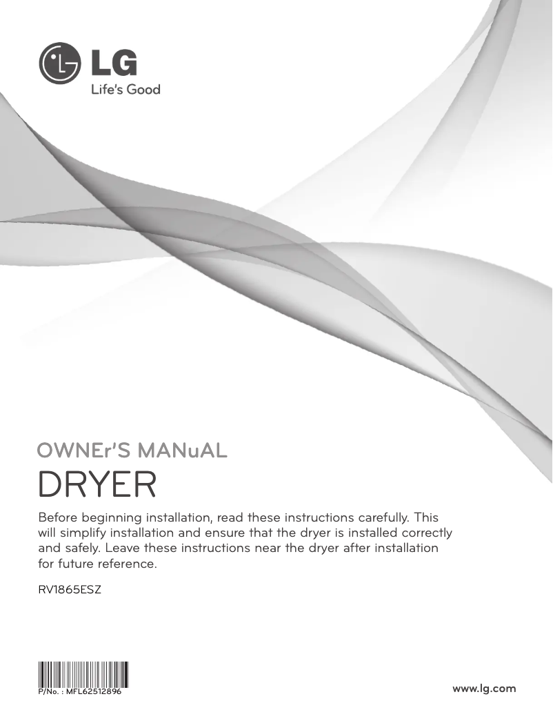 Página 1 del manual Manual de usuario LG RV1865ESZ