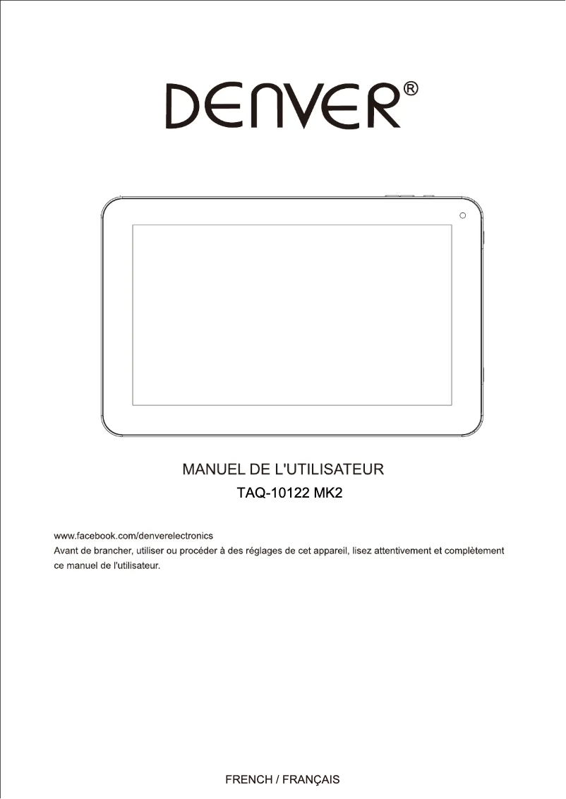 Página 1 del manual Manual de usuario Denver TAQ-10122 MK2