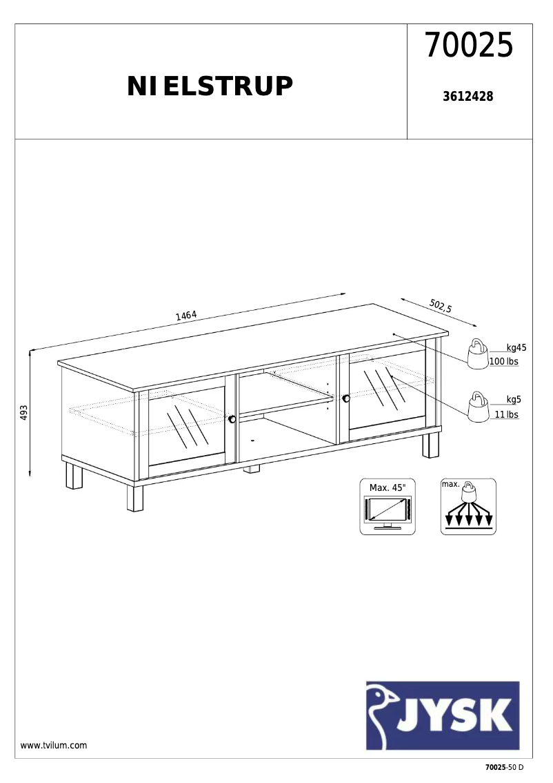 Página 1 del manual Manual de usuario JYSK Nielstrup