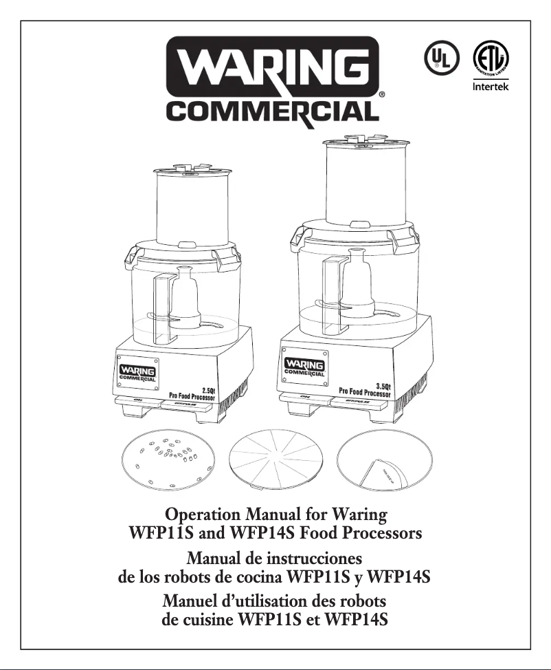 Imagen de la primera página del manual del dispositivo WFP14S