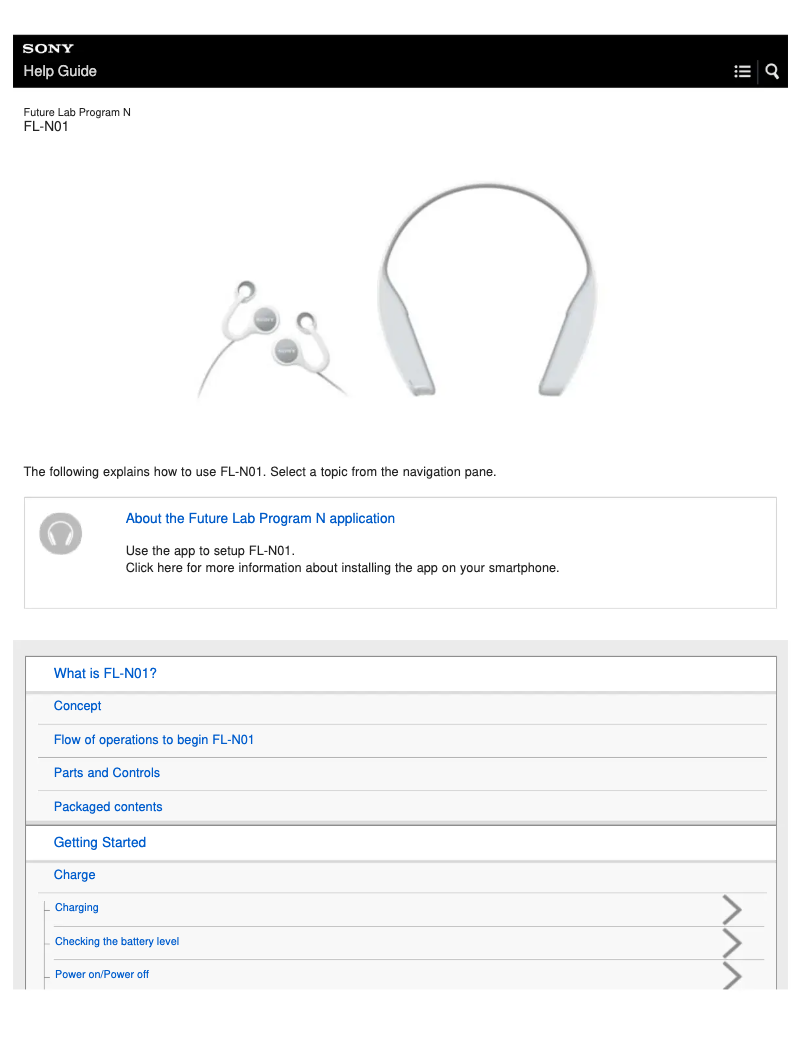 Imagen de la primera página del manual del dispositivo FL-N01