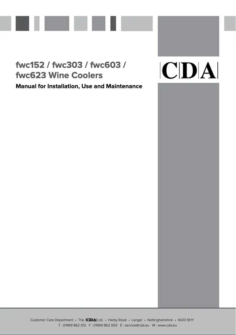 Página nº 1 - Manual de usuario CDA FWC623